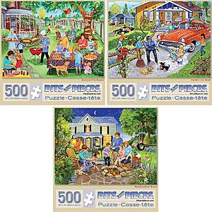 3-Count Bits and Pieces 500-Piece Backyard Bliss Jigsaw Puzzles (18" x 24") $14.99 ($5 each) + Free Shipping w/ Prime or on $35+