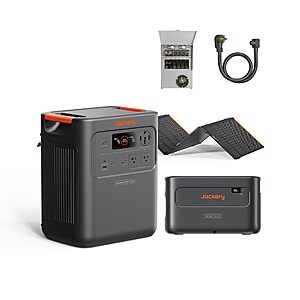 Jackery HomePower 3600 Pro Max and Extra Battery, 500W, MTS & 40A Cable $4179