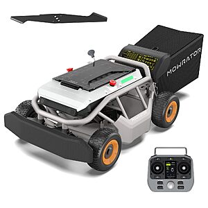 Mowrator S1 4WD 12Ah Remote Control Lawn Mower, 21-Inch, 37° Slope $2849.04