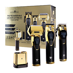 Cutting Edge Professional 3-Piece Interchangeable Battery Hair Cutting Kit $79.99 + Free Shipping