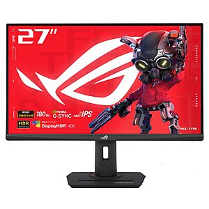ASUS ROG XG27ACS 27 Inch 1440p 180Hz USB-C G-SYNC HDR Gaming Monitor $179.55