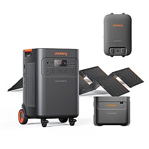Jackery Solar Generator 5000 Plus and Extra Battery, 2x500X & STS, 10kWh $7399