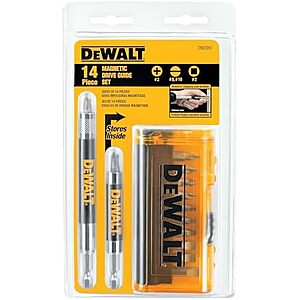 $7.03* | 14-Piece DeWalt Screwdriver Bit Magnetic Drive Guide Set at Amazon