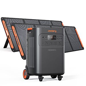 Jackery Solar Generator 5000 Plus and 2x200W Panels, 5040Wh,7200W AC Output $3509