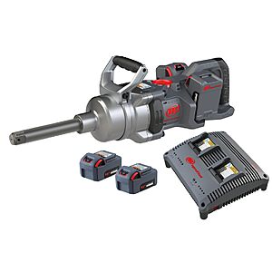 Ingersoll Rand W9691-K4E Cordless 1" High-Torque Impact Wrench Kit with 2" Extended Anvil, Includes 4 BL2022 5.0Ah Batteries and Dual-Bay Charger $1182.97