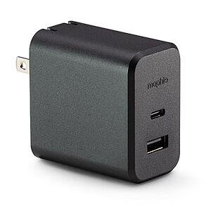 Mophie Sale: 60W GaN Dual-Port USB-C Wall Charger (Black) $18.50 & More + Free Shipping w/ Prime or on $35+