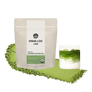 OSULLOC 2.12oz Volcanic Isle Matcha Powder (Premium) $10.63 w/ S&S & More + Free Shipping w/ Prime