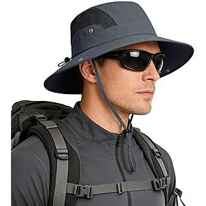 [Prime] $4.74* | Rosoz UPF 50+ Unisex Wide Brim Sun Hat at Amazon
