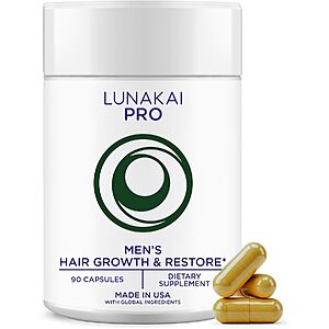 [Prime] Lunakai Men's or Women's Vitamins & Supplements 40% Off + 20% Off S&S + Free Shipping