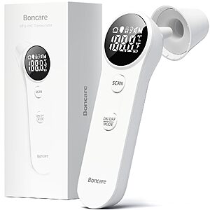 Boncare Ear and Forehead Thermometer for Adults and Kids $9.99