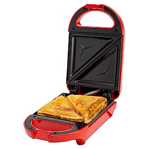 [Prime] Tasty 600W Mini Sandwich Maker (Red) $10.99 + Free Shipping