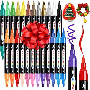 [Prime] 24-Count TBC The Best Crafts Dual Tip Acrylic Paint Markers $5.30 + Free Shipping