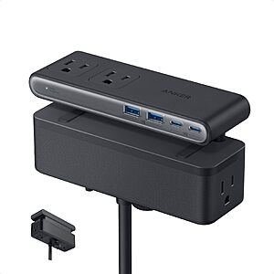Prime- Anker Nano Power Strip, Desk Clamp, 70W Max, 1500J Surge Protector, 2 USB C $55.99