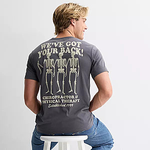 Men's Halloween Graphic Tees (Various: Skeleton, Peanuts, Friday the 13th, More) $5.99 + Free Shipping on $49+