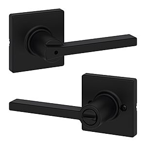 $14.09: Kwikset Casey Privacy Door Lever, Matte Black