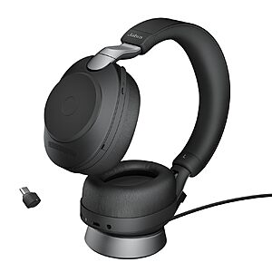 Jabra Evolve2 85 Wireless Over-Ear Headset w/ Charging Stand & USB-C Adapter (Black) $368.90 + Free Shipping