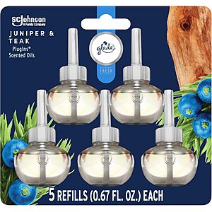 [S&S] $8.56: Glade PlugIns Air Freshener Refills, Juniper Forest, 5 Count