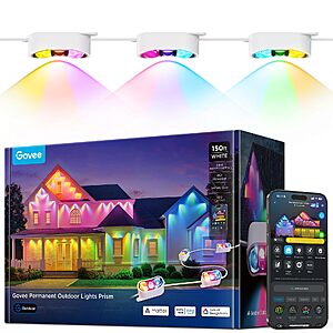 Prime- Govee Permanent Outdoor Lights Prism 150ft, White $529.99