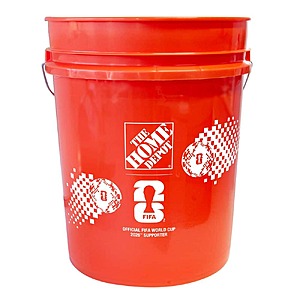 Limited Edition 5 Gal. FIFA Orange Homer Bucket @ Home Depot (In-Store Clearance Only) $0.97