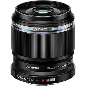 Olympus M.Zuiko Digital ED 30mm f/3.5 Macro Prime Lens (Micro Four Thirds) $177.86 + Free Shipping