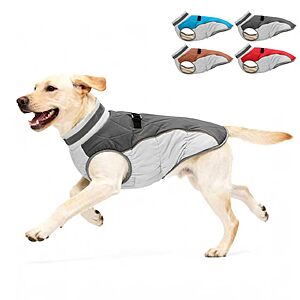 AOKOWN Dog Winter Coat w/ Fleece Lining & Reflective Strip (Various) $7.99 + Free Shipping w/ Prime or on $35+