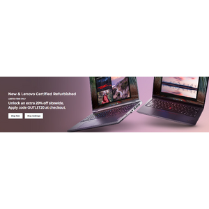 Extra 20% off on all New & Lenovo Certified Refurbished devices. Use code OUTLET20 $1575