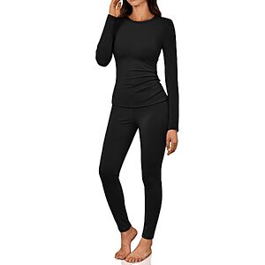 [Prime] 2-Piece LILLUSORY Women's Thermal Long Johns Underwear Set (Various) $6.99 + Free Shipping