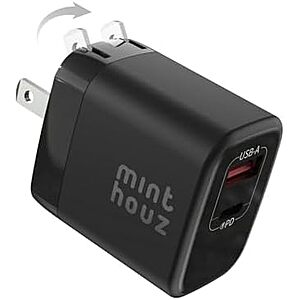 [Prime] $4.25* | Minthouz 35W Dual-Port GaN Foldable Wall Charger (USB-C & USB-A) at Amazon