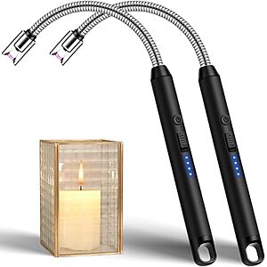[Prime] $5.94* | 2-Pk LcFun USB-C Rechargeable Electric Candle Lighter w/ 360° Flexible Neck at Amazon
