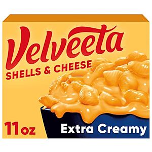[SnS, AC] $1.71* | 11-Oz Velveeta Extra Creamy Shells & Cheese at Amazon