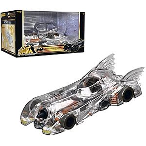 $60* | Super7 Super Cyborg Batman 1989 Batmobile 13.9" Vehicle Figure (Clear) at Amazon