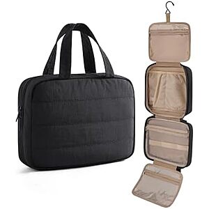 $8.38* | 11.02" LIGHT FLIGHT Hanging Travel Toiletry Bag & Makeup Organizer at Amazon