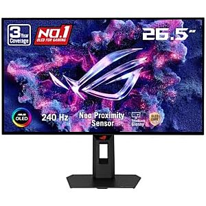 $384* | 27" ASUS ROG 2560x1440 WOLED 240Hz Gaming Monitor at Amazon