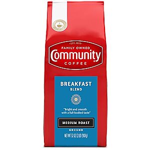 [SnS] $8.10 | 32-Oz Community Coffee Ground Coffee (Breakfast Blend) at Amazon