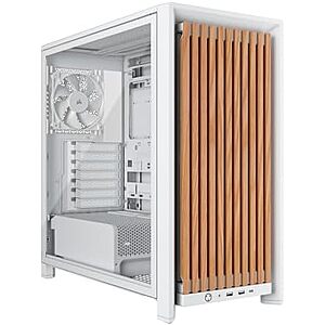 $99.99* | Corsair Frame 4000D Wood RS Modular Mid-Tower ATX PC Case (White/Oak) at Amazon