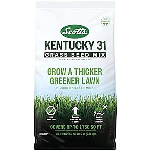 $14.99 | Scotts Kentucky 31 Grass Seed Mix, 7 lbs. at Amazon