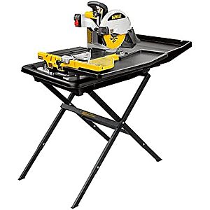 $799* | DEWALT Wet Tile Saw with Stand, 10-Inch, Corded (D24000S) at Amazon