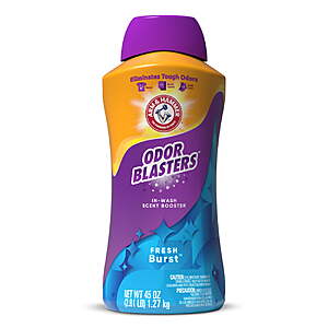 $8.57 get $3.50 Walmart Cash ARM & HAMMER Odor Blasters Laundry Scent Beads Alternative, Fresh Burst Scent, 45 Oz  Limit 2