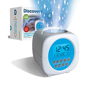 Discovery Kids Moon & Stars Projection Alarm Clock & Sound Machine $7.49 + Free Store Pickup at Macy's or Free Shipping on $39+