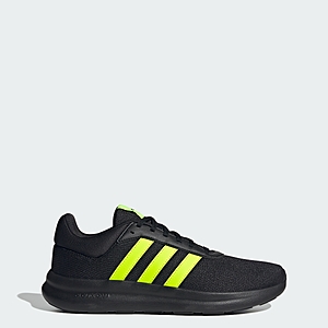 adidas Men's Lite Racer 4.0 Shoes (Core Black / Lucid Lemon) $20 + Free S&H