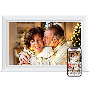 10.1" FLYRUIT Frameo 1280x800 WiFi Digital Picture Frame w/ IPS Touchscreen & 32GB Storage (White) $34.79 + Free Shipping w/ Prime or on $35+