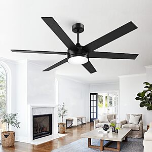 Amazon – Vaczon 60" Smart Ceiling Fan w/ Light, Remote & App - $45 w/ Code