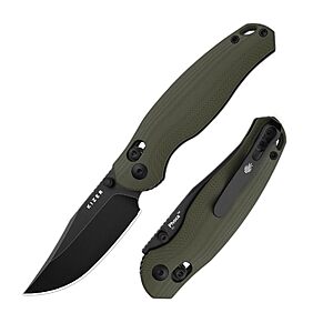 Kizer Phoca CC Pocket Knife, 2.93" Clip Point D2 Blade EDC Folding Knife