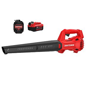 CRAFTSMAN V20 Leaf Blower Cordless with 4.0 Ah Battery and Charger, 90 MPH 200 CFM, Integrated Scraper, Lightweight, (CMCBL710M1) $49