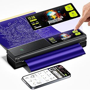 Phomemo L85 Portable Bluetooth Thermal Tattoo Stencil Printer w/ 5" Touchscreen & 100 Transfer Papers $104.49 + Free Shipping