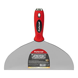 $6.84: Proferred Half Tang, 10" Wide, Putty Knife W/Non-Slip Grip & Enlarged Hammer Cap, T70005 at Amazon