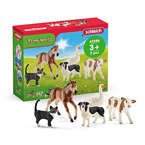 $9.99: Schleich Farm World - 5Pc Farm Animal Playset - Kids Ages 3+ | 42386 at Amazon