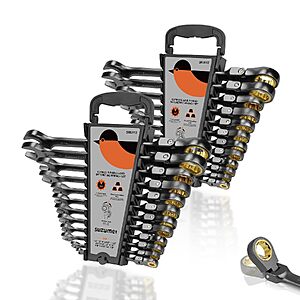 24-Piece Suzume 72-Tooth Metric & SAE Flex Head Ratcheting Wrench Set  $58.73 + Free Shipping