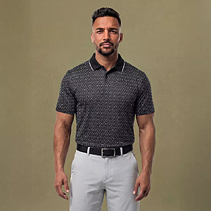 VRST Men's Golf Pivot Printed Polo (Glassware Black) $13.48 + Free Shipping