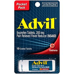 [Select Accounts] 10-Count Advil Sinus Congestion & Pain Relief Coated Tablets $1.47 w/ S&S + Free Shipping w/ Prime or on $35+